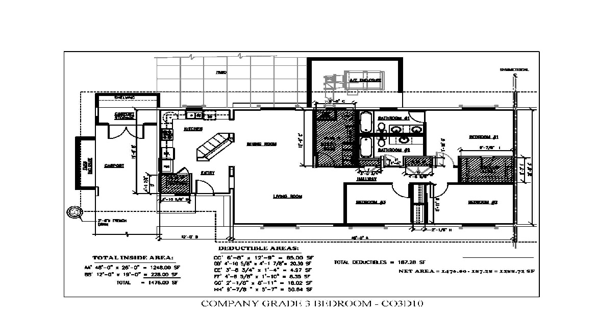 Company Grade 3 Bedroom